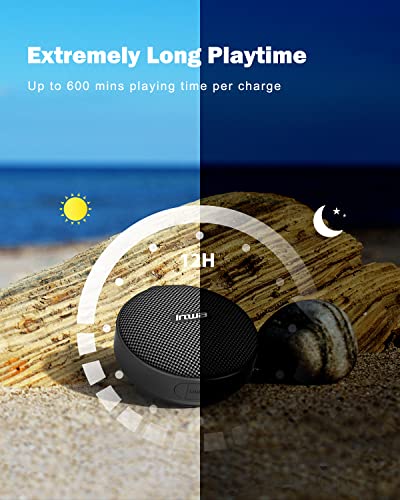Inwa Bluetooth Bicycle Speakers with TF Card Mode, Waterproof Wireless Portable Traveling Bike Speaker, Built in Mic for Bicycle Riding, Showering, Hiking, Pool, Beach, Golfing(Black)
