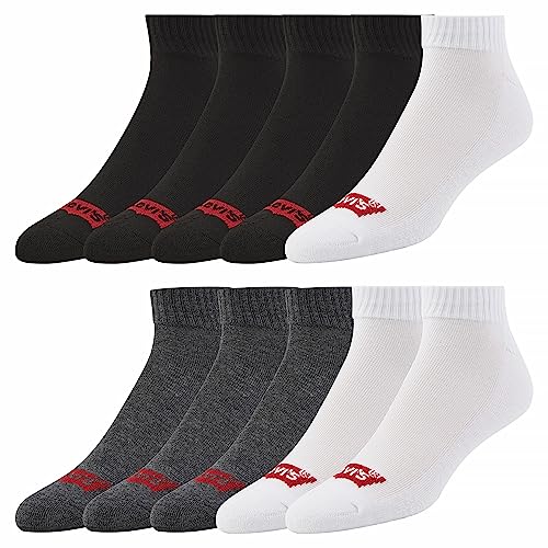 Levi's Mens Socks 10 Pairs Crew Low Cut No Show Quarter Ankle Socks for Men Premium Athletic Men's Socks Size 9-14