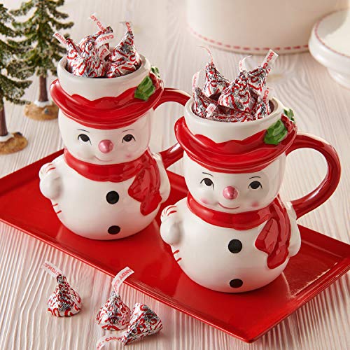 HERSHEY'S Kisses Chocolate Hershey Candy Cane, Kisses, Mint, 10 Oz