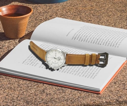 Jeereal Leather Watch Bands Quick Release Vintage Watch Straps for Men Women- 18mm 20mm 22mm (20mm, Bourbon Brown)