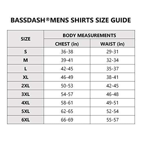 BASSDASH UPF 50+ Men’s UV Sun Protection Long Sleeve Performance Fishing Hoodie Hooded Shirts