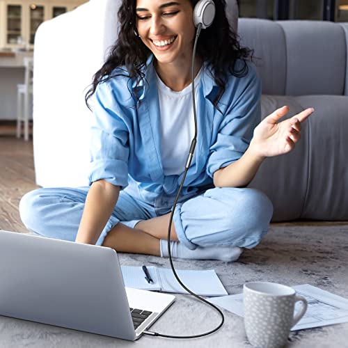 UGREEN Headphone Extension Cable 3.5mm Extension Gold Plated Aux Cable Audio Stereo Jack Male to Female TRS Cord Extender Compatible with iPhone iPad Phones Tablets Media Players, 3.3FT