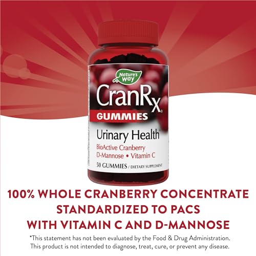 Nature's Way CranRx Cranberry Gummies, Urinary Health*, 50 Count