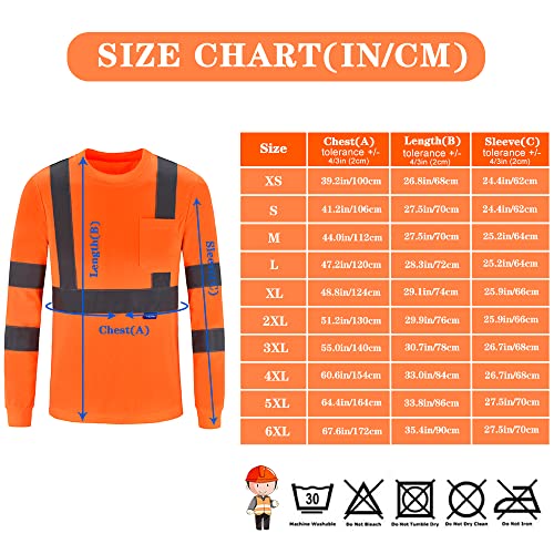 A-SAFETY X Small Black hi vis Long Sleeve Shirt(X-Small)