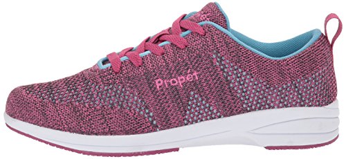 Propét Women's Washable Walker Evolution Shoe, Berry/Blue, 7 Medium US