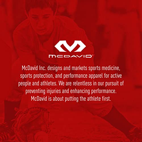 McDavid Knee Brace, Maximum Support with Polycentric Hinges & Cross Straps, Comfortable Compression & Extra Stability, Black, S