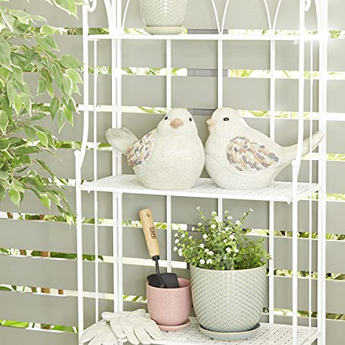 Deco 79 Polystone Snail Indoor Outdoor Garden Sculpture, 12" x 7" x 8", Gray