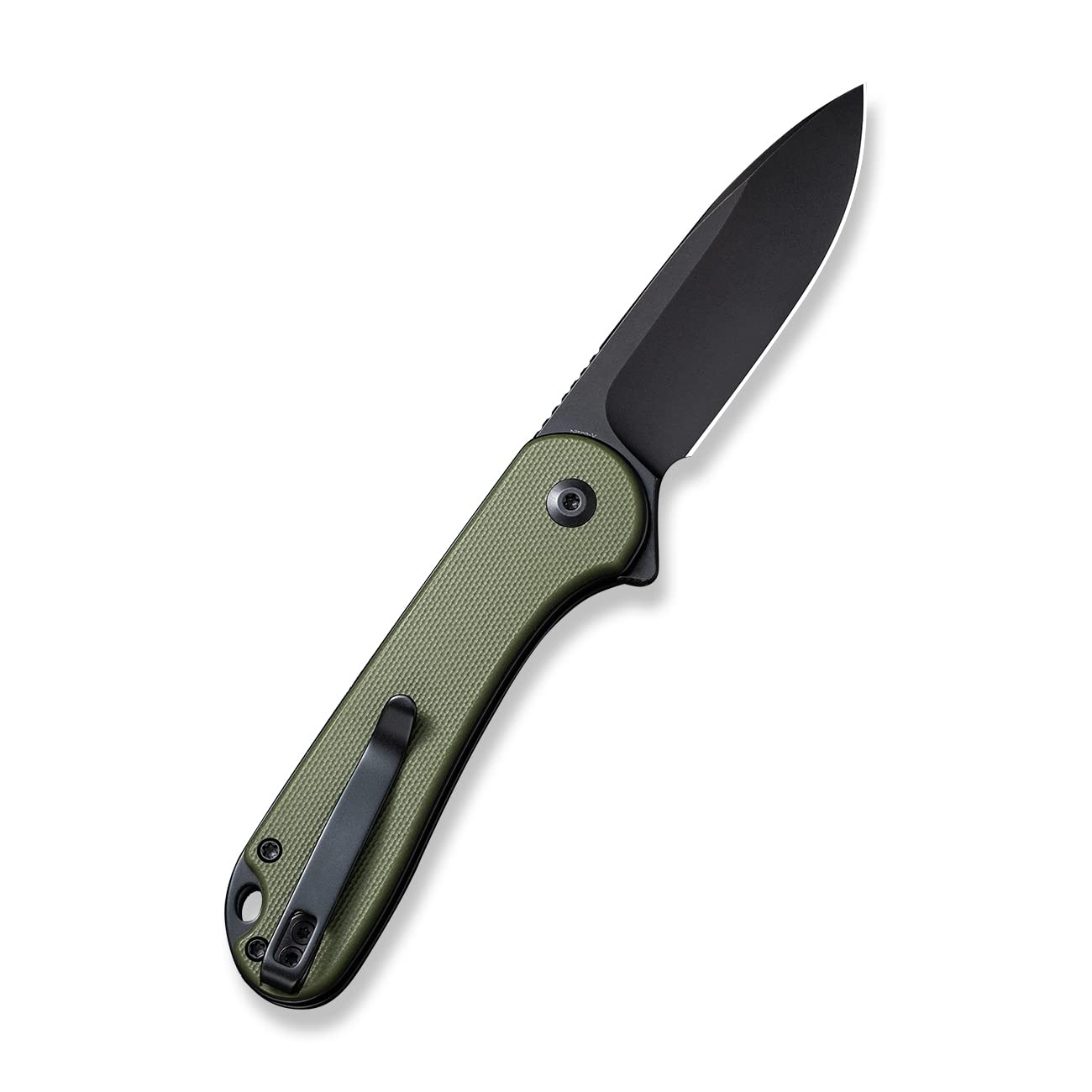 CIVIVI Elementum II Pocket Folding Knife, 2.96" Nitro-V Steel Blade G10 Handle Utility Knife with Deep Carry Pocket Clip for Camping Hiking Hunting C18062P-3