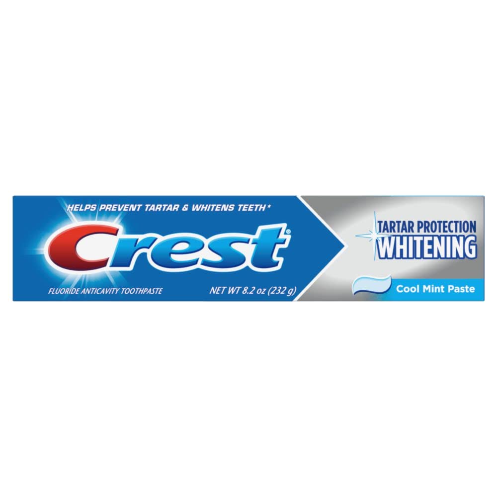 Crest Tartar Protection Whitening Cool Mint Flavor Toothpaste 8.2 Oz (Pack of 4)