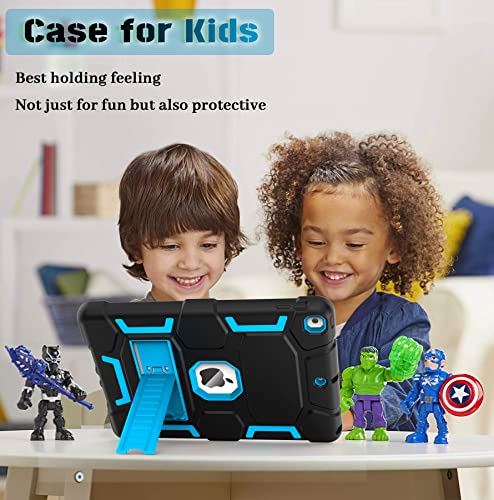 CCMAO iPad 9th Generation Case, iPad 8th/7th Generation Case, iPad 10.2 2021/2020/2019 Case with Kickstand, Heavy Duty Shockproof Hard Hybrid Three Layer Protective Cover, Rainbow