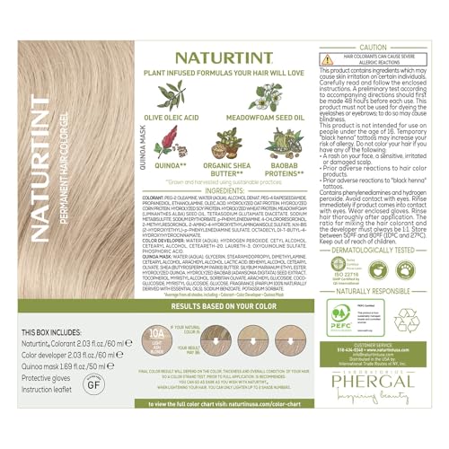 Naturtint 4N Natural Chestnut Permanent Hair Color (Pack of 1), Ammonia Free, Vegan, Cruelty Free, up to 100% Gray Coverage, Long Lasting Results (Packaging may vary)