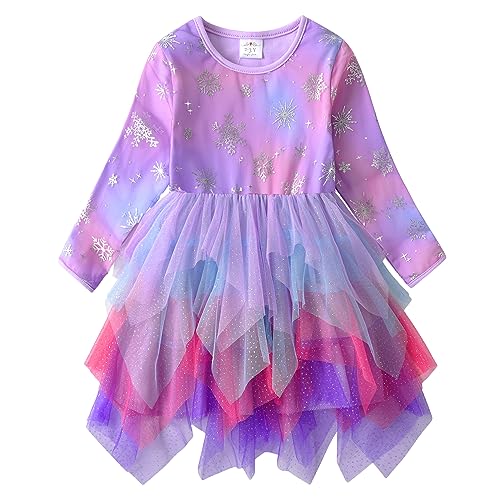 VIKITA Girls Dresses for Winter Long Sleeve Toddler Girls Clothes Party Tulle Dresses for Little Girls,LH2309 3T