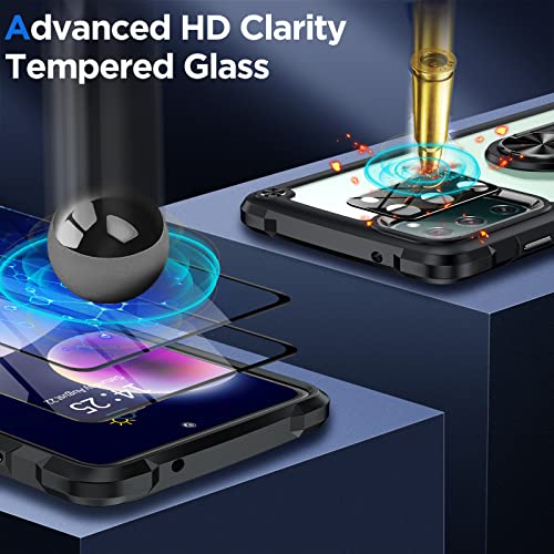 ANTSHARE for Samsung Galaxy S20 FE Case,S20 Fe Case with 2 Pack Screen Protector + 1 Pack Camera Protector,Slim Protective Case with Kickstand Clear Hard Back Soft Bumper for Galaxy S20 FE 5G (Green)