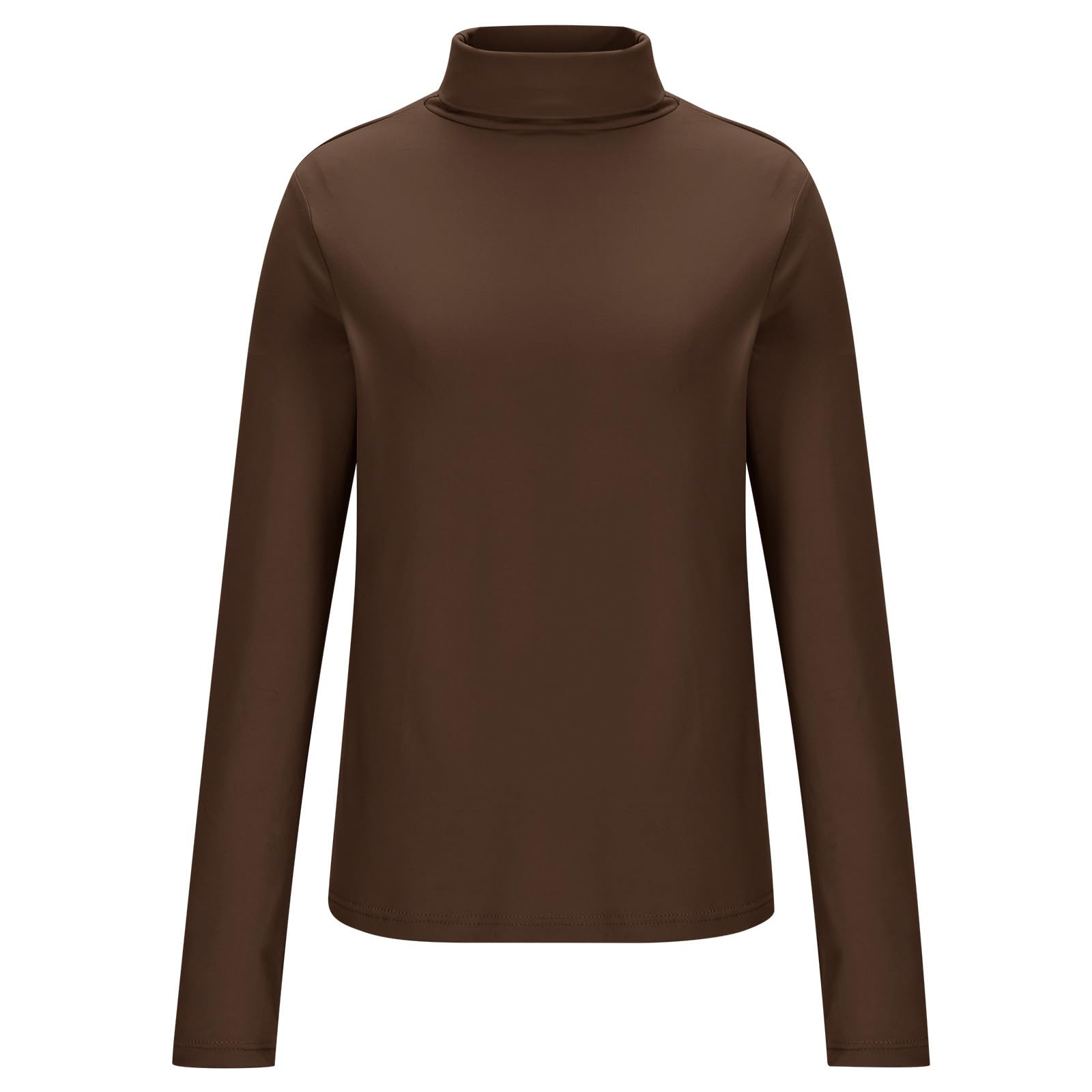 Haul Sale Women Turtle Neck Tops Long Sleeve Haul Womens Clothing Warehouse Amazon Warehouse Deals Haul Items Haul Sale Clearace H02 Brown Xx-Large