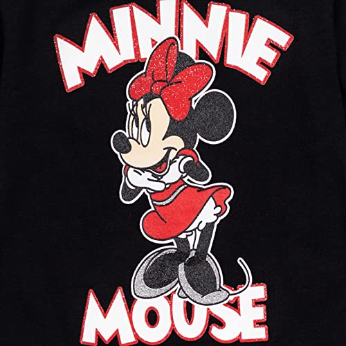 Disney Minnie Mouse Big Girls Ruffle Long Sleeve Graphic T-Shirt & Leggings Grey 10-12