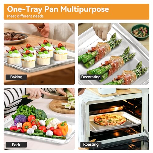 Air Fryer Tray Replacement for Cuisinart TOA-60 TOA-65 TOA-70 Toaster Air Fryer Convection Oven, Dishwasher Safe 12.4 * 11''Mesh Air Fryer Stainless Steel Basket Wire Rack Accessories Parts 2 SET