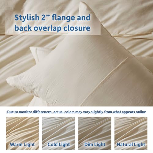 Nestl Navy Blue Duvet Cover Full Size - Soft Prewashed Full Size Duvet Cover Set, 3 Piece, with Zipper Closure, 1 Duvet Cover 80x90 inches and 2 Pillow Shams