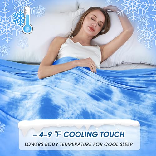 inhand Cooling Throw Blanket, Summer Blankets for Hot Sleepers & Night Sweat, Thin Blanket Cold Cool Lightweight Couch Bed, Light All Season Use