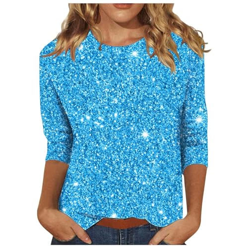 Amazon Haul Items Under 20,Best Valentine Gifts for Ladys,Sequin Tops for Women 3/4 Sleeve,Womens Petite Sweaters Clearance,Womens Sequined Tops,Best Papa Gifts,Shirts Women,Pallet Liquidation+Sale