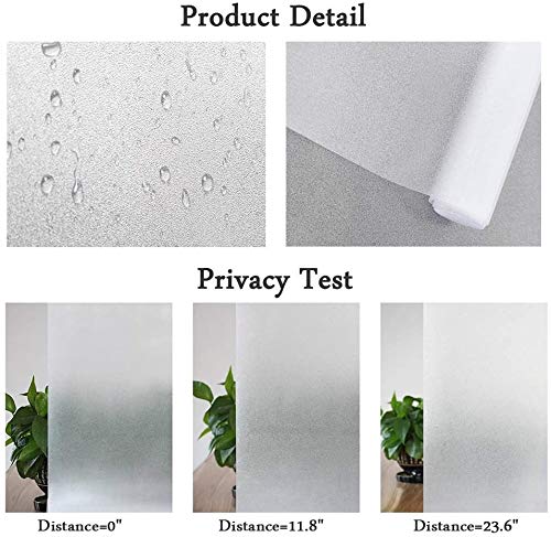 Niviy One Way Privacy Window Film See Out Not in 35.4 x 78.7 Inch Window Tint for Home Heat Blocking Anti UV Glass Door Mirror Reflective Window Film, Silver