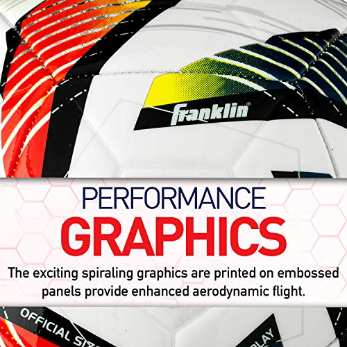 Franklin Sports MLS Tornado Kids Soccer Ball - Size 3 Youth Soccer Ball - Soft Cover - Great for Kids and Toddlers - Air Pump Included