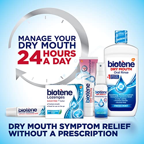 biotène Oral Balance Moisturizing Gel, Alcohol Free Gel and Dry Mouth Gel, Flavor Free, 1.5 Oz