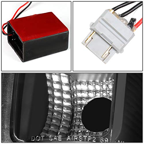 DNA MOTORING TL-F15094-LED-BK-CL LED Tail Light Assembly Driver & Passenger Side [Compatible with 90-96 Ford F150 / 90-97 F250 / 90-97 F350 / 90-96 Bronco]