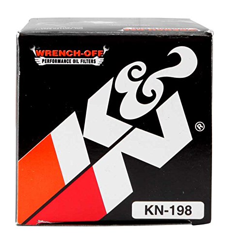 K&N Motorcycle Oil Filter: High Performance, Premium, Designed to be used with Synthetic or Conventional Oils: Fits Select Polaris Side-by-Side and ATV Models, KN-198