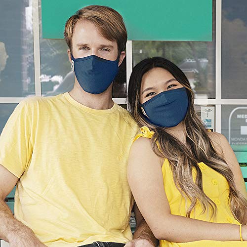 Case-Mate Safe+Mate x Cloth Face Mask - Washable & Reusable - Adult S/M - Cotton - Includes Filter - 6 Pack - Black/Navy/Gray