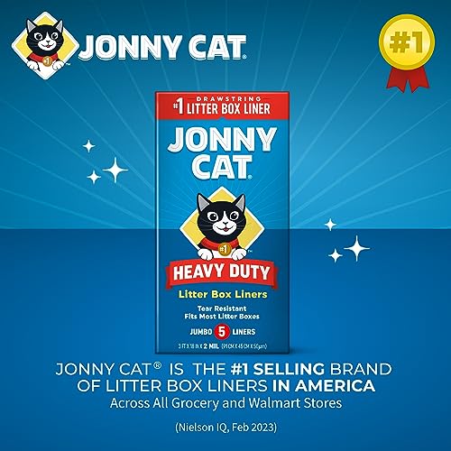 Jonny Cat Heavy Duty Litter Box Liners, Jumbo, 5ct