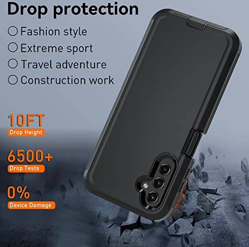 Nofnus for Samsung Galaxy A14 5G case,A14 5G Heavy Duty case,[Military Grade Protective ][Shockproof] [Dropproof] [Dust-Proof], ONLY Fit Galaxy A14 5G Phone (Black)