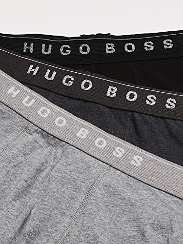 BOSS Hugo Men's Boxer Brief 3p Us Co 10145963 01, Grey/Charcoal/Black, Small