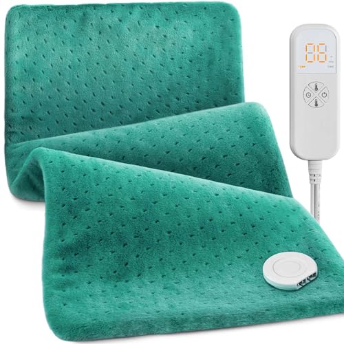 Heating Pad for Back Pain & Cramps - Ultimate Pain Relief & Versatile Gift for Women, Men, Dad, Mom - Ideal for Christmas, Father's Day, Mother's Day - Soft Machine Wash Fabric, King Size 12"x24"