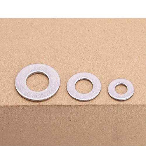1 inch (4 pcs) Stainless Steel Flat Washers, 304 Stainless Steel 18/8 Large Series Plain Washers, Wide Type, ASME/ANSI B18.22.1(USS)