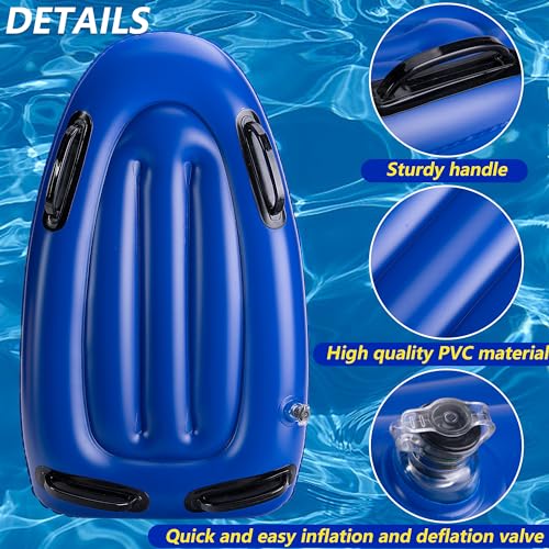 RunNico 2Pcs Adult Swim Training kickboard-Inflatable Adult Swimming Kickboard -PVC Pool Exercise Board，Swim Training Aid for Adult Pool Water Exercise