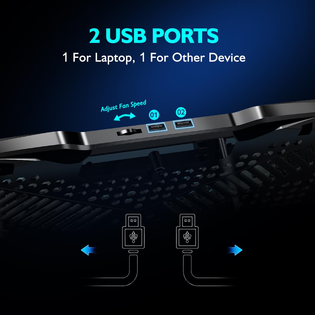 Laptop Cooling pad Laptop Cooler Stand Laptop Fan Cooling pad for 12-15.6 Inch Laptop Notebooks, 5 Quiet Fans,5 Angle Adjustable Laptop Cooling Stand (Black)