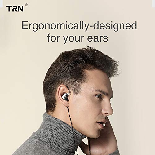 Senlee TRN ST1 IEM Earphones 1DD 1BA Hybrid Drivers, TRN in Ear Headphones Wired Earbuds with Detachable 2Pin Cable(with Mic, Blue)
