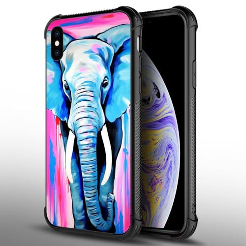 Goodsprout Compatible with iPhone Xs Case Deep Blue Jellyfish Ocean Graphic for Girls,Picture Pattern Design Shockproof Anti-Scratch Hard PC Back Case for iPhone X/XS