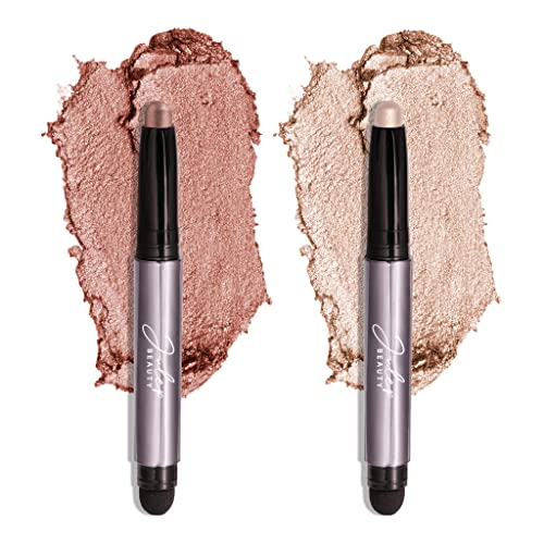 Julep Eyeshadow 101 Crème-to-Powder Waterproof Eyeshadow Stick – Pearl & Rose Shimmer – Long-Lasting, Crease-Proof, Radiant Shimmer Eyeshadow with Built-in Smudger