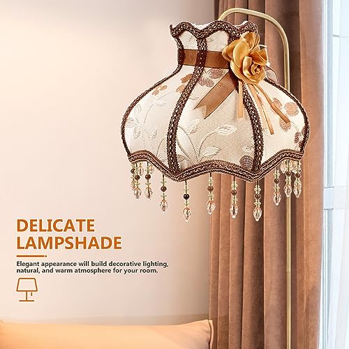 Baluue Home Decor Lampshades for Table Lamp/Pendant Lamp/Floor Lamp 12.18X12.18X9.04inch Red Lamp Shade Clip-Bulb Light Cover Halloween Decor