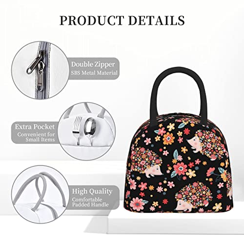 Oplp London Theme Envelopes Symbols Flag Retro Style Lunch Bag Box Meal Prep Insulated Handbag Reusable Lunch Container