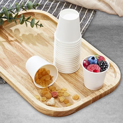 SIUQ 1200 Pack 3 oz Paper Cups, Small Disposable Bathroom Mouthwash Cups, Espresso Cups,Mini White Paper Cups 3 Ounce for Parties, Bathroom, Picnics, Travel and Events