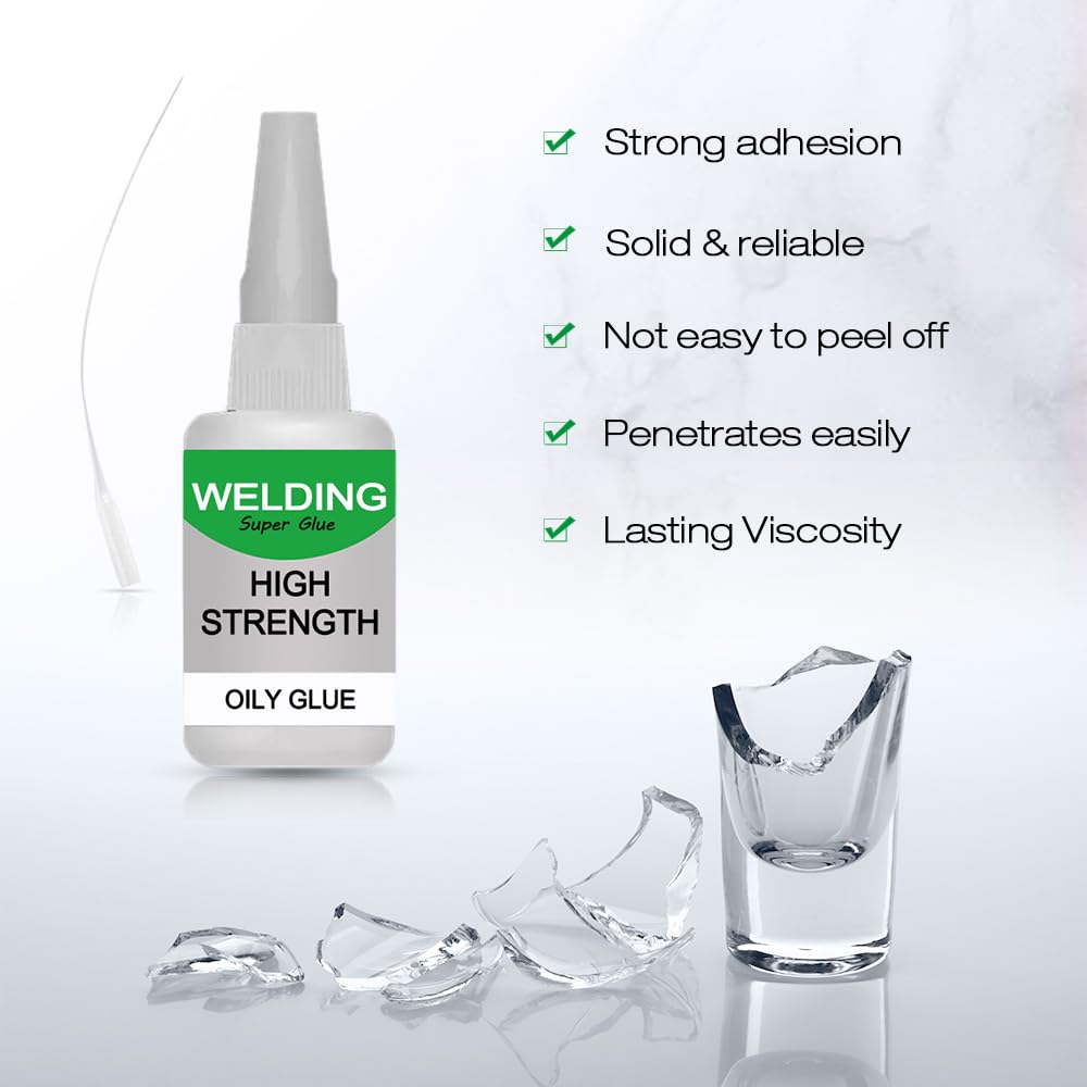 Welding High Strength Oily Glue, 2024 New Multifunctional Universal Glue Super Glue Fast Repair, Strong Plastic Glue for Metal Plastic, Wood Ceramics, Plastics, Jade (50g 5pcs)