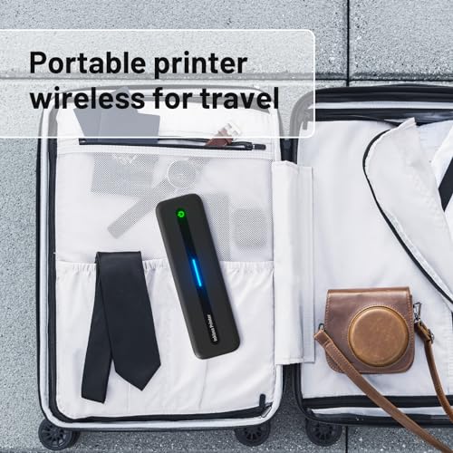 Portable Printer Wireless for Travel,M832 Bluetooth Printer Support 8.5" X 11" US Letter, Inkless Thermal Compact Printer Compatible with Android and iOS Phone & Laptop