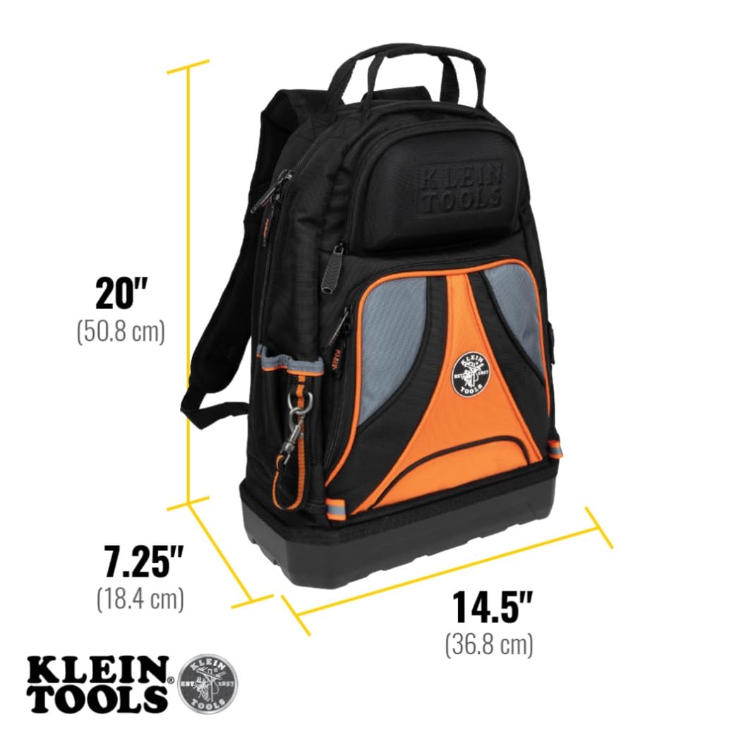 Klein Tools 80113 Tradesmen Backpack Kit with 39-Pocket Tradesman Pro Tool Backpack and Non-Contact Voltage Tester Pen, 2-Piece