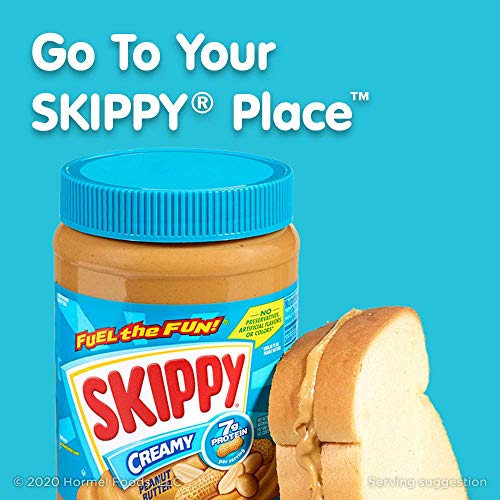 SKIPPY Creamy Peanut Butter, 40 Ounce Twin Pack,2.5 Pound (Pack of 2)