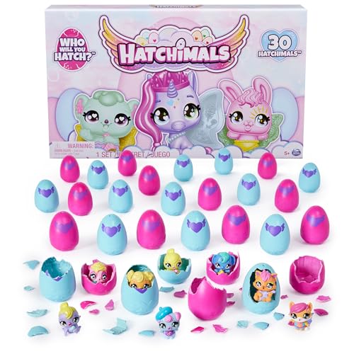 Hatchimals Alive CollEGGtibles 30 Egg Mystery Value Pack - Mini Figures Ultimate Cracking Set: Who Will You Hatch? - 30 Unique Figures, Party Favors, Stocking Stuffers Pack (Age 3+)