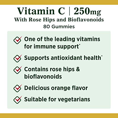 Nature's Bounty Vitamin C, Orange, Gummy 80 Count