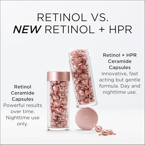 Elizabeth Arden Retinol + HPR Ceramide Capsules, Anti-Aging Skin Renewing Serum, Skincare Gift for Women, Reduces Fine Lines & Wrinkles