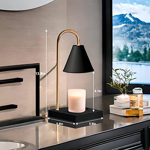 SESIIduo Candle Warmer Lamp, Dimmable Candle Warmer Lamp with Timer, Presents for Mom, Electric Candle Lamp Warmer with 2 Bulbs, for Jar Candles